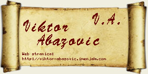 Viktor Abazović vizit kartica